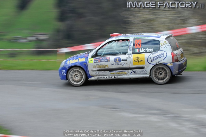2008-04-19 Rally 1000 Miglia 0525 Moricci-Garavaldi - Renault Clio RS.jpg